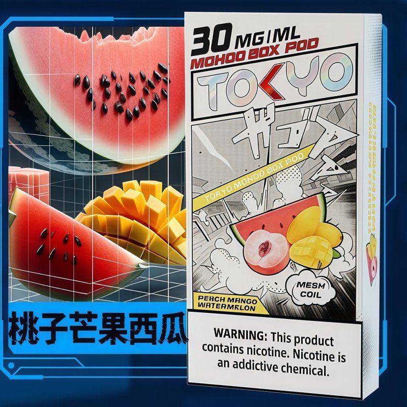 【桃子芒果西瓜】TOKYO Moohoo Box東京魔盒煙彈|12ML 10000口